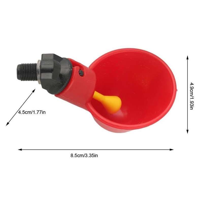 Pet Poultry Drinker Cup Chicken Feeding Device 8.5cm 6pcs - Special