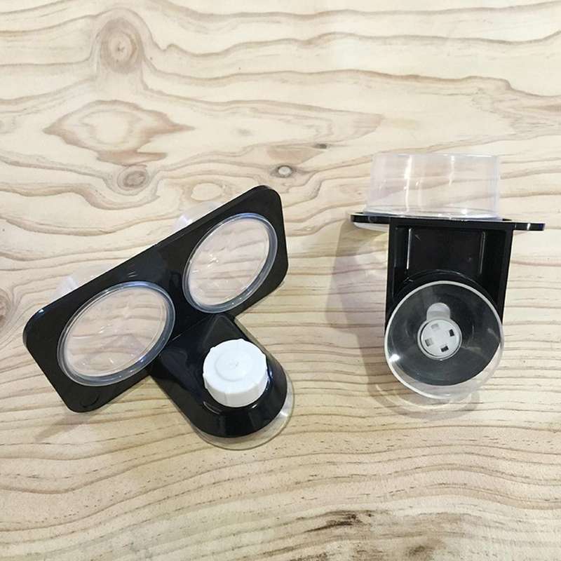 Pet Reptile Suction Cup Single & Double Water & Food Bowl Pack Of 2