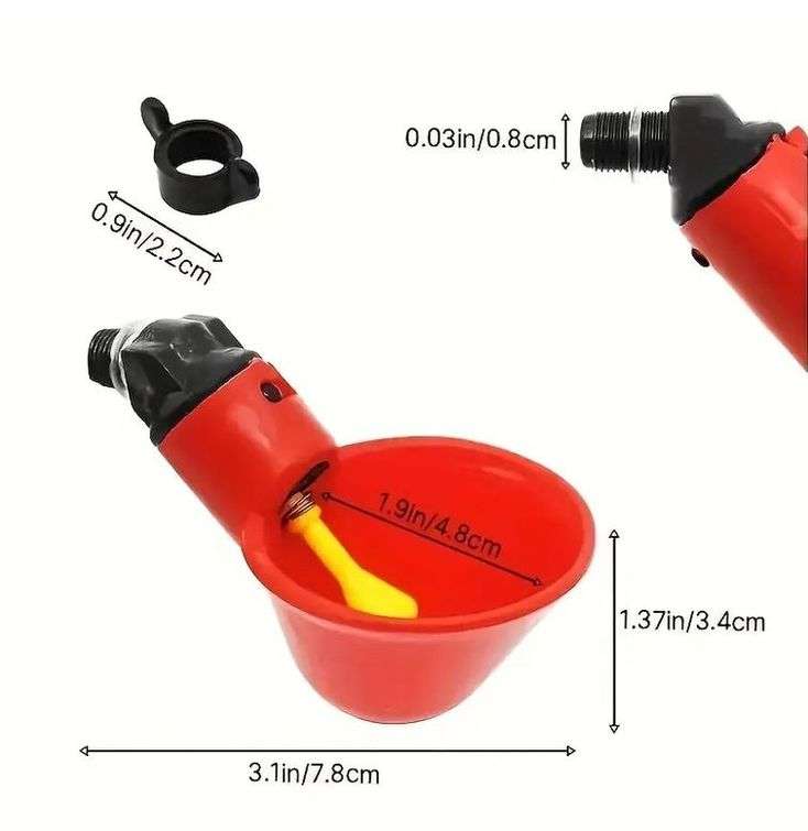 Poultry Side Drinking Nipple With cup (10piece)
