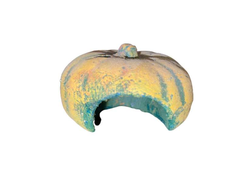Durable, Natural Reptile Pumpkin Hide/Cave - Small
