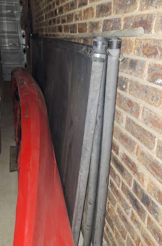 Pool heating panels
