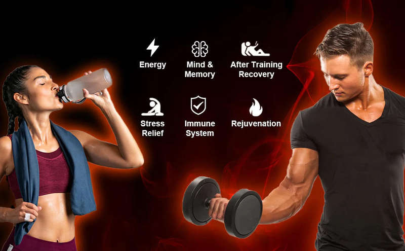 15250mg with Maca Ginseng Ashwagandha Turmeric, Energy Supplement Muscle Mass Endurance