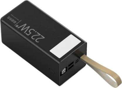 GENERIC 40000 mAh Wired & Wireless Power Bank  (Black, Lithium, Fast Charging for Laptop, Mobile, Sm