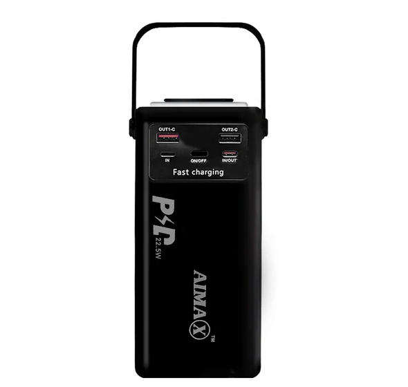 30000 mAh Power Bank 22.5W Fast Charging with Retractable LED Light