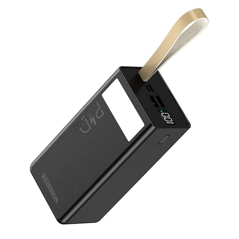 GENERIC 40000 mAh Wired & Wireless Power Bank  (Black, Lithium, Fast Charging for Laptop, Mobile, Sm