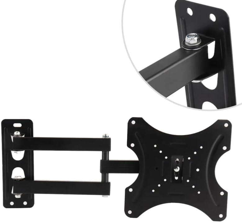 LCD LED TV Wall Mount Bracket, can tilt up and down 15 degrees, swivel 90 degrees, easy