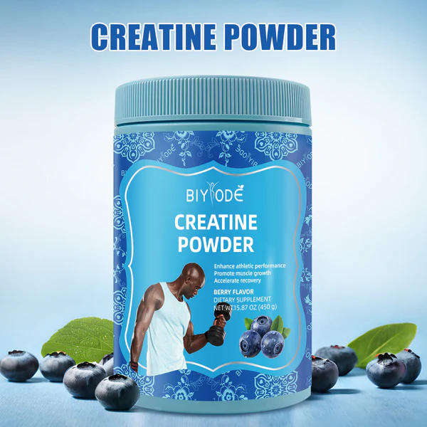 Berry Flavored Creatine Powder, Improves Athletic Performance, Promotes Muscle Growth,