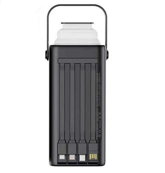 30000 mAh Power Bank 22.5W Fast Charging with Retractable LED Light