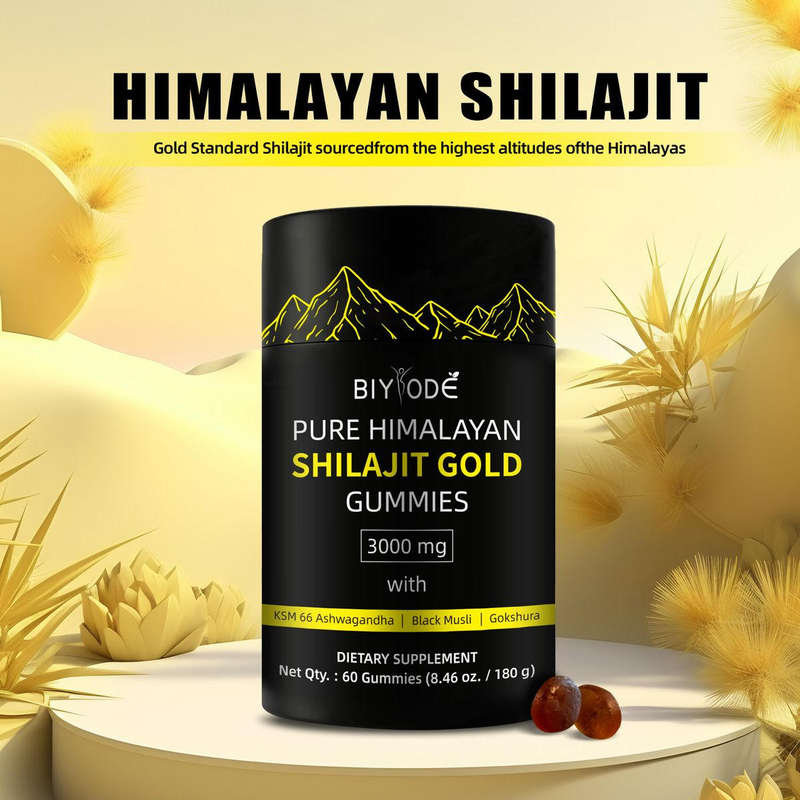 Be Bodywise Pure Himalayan Shilajit Gummies No Added Sugar I Ashwagandha, Gokshura| Fulvic Acid