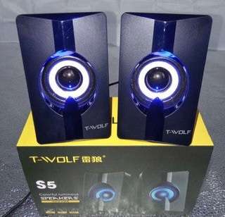 S5 T-WOLF LUMINOUS PC SPEAKERS