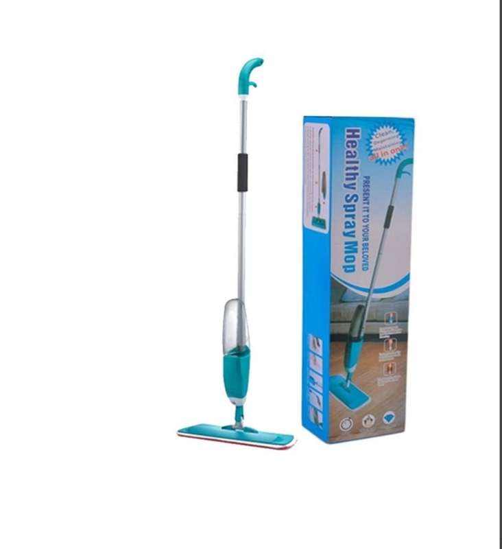 Spray Mop with Brush Cleaner Water Spraying Floor Cleaner For All Surfaces