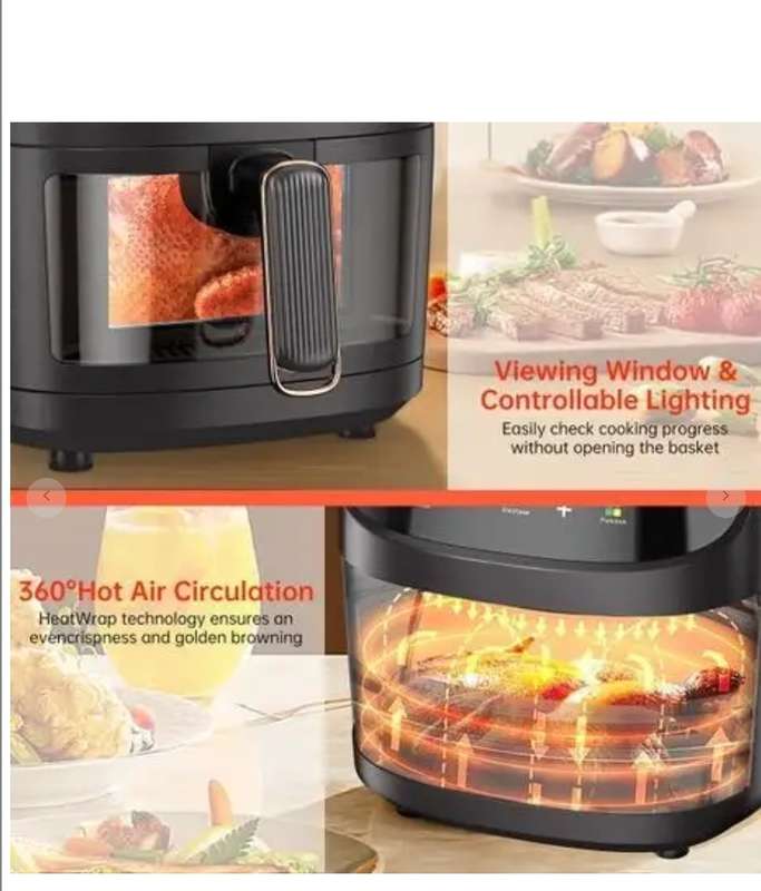 Silver Crest Visible Window Air Fryer 8L