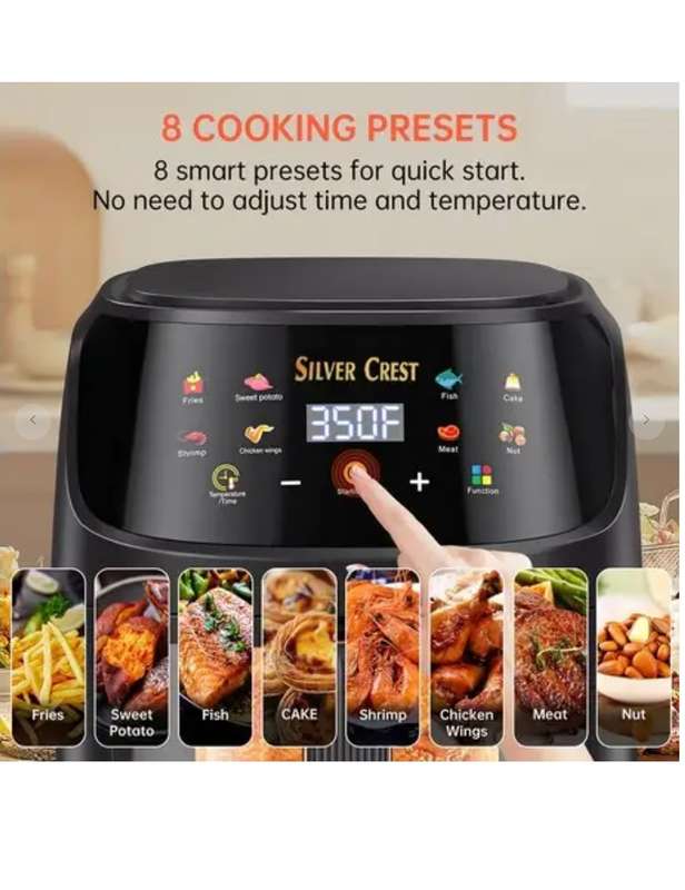 Silver Crest Visible Window Air Fryer 8L