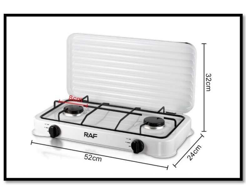 Portable Stainless Steel Two Cooktops Gas Stove