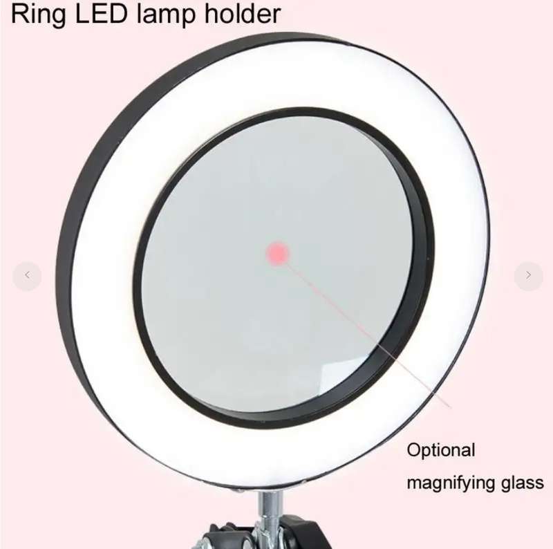Magnifying Glass LED Lamp - with Desk Clip