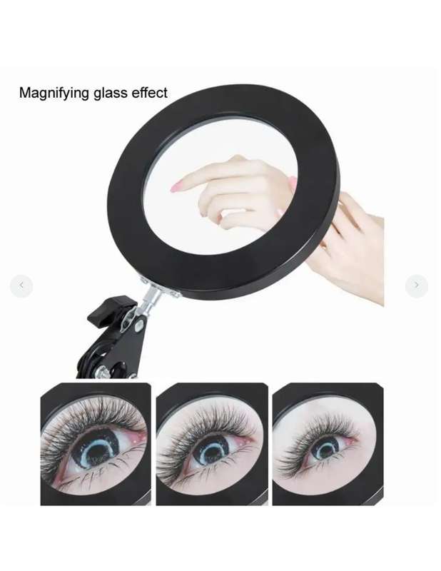 Magnifying Glass LED Lamp - with Desk Clip