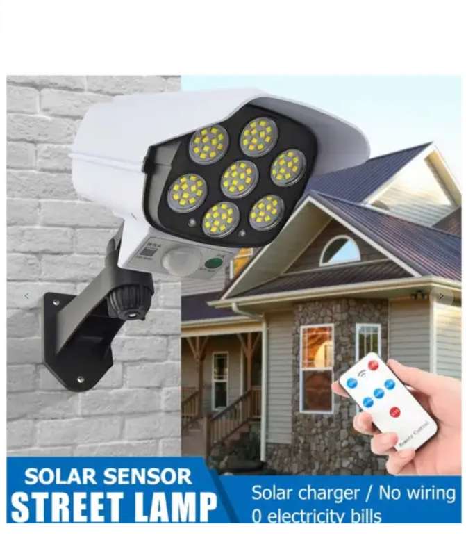LED Solar Powered Motion Sensor Flood Light
