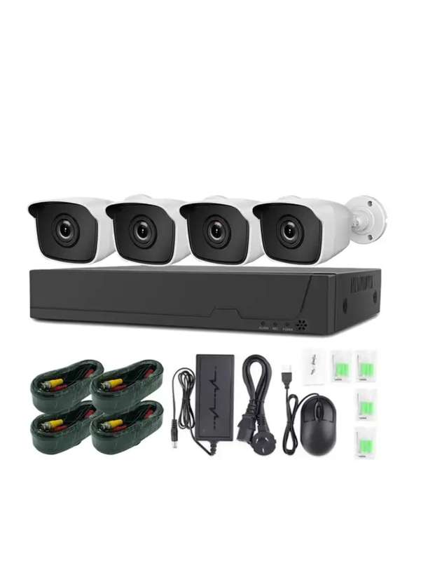 4 Channel CCTV Camera System - Full Kit Perfect Security