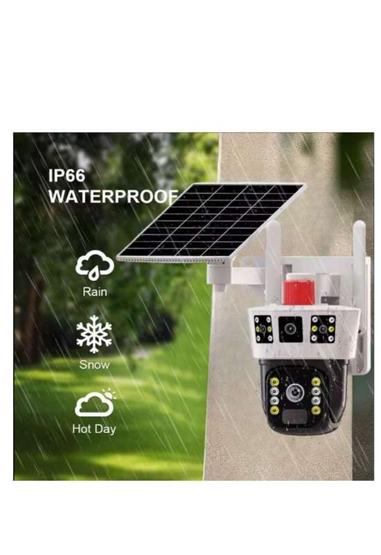 3 Screens Outdoor 4G Solar CCTV Camera, Outdoor Security Solar CCTV 4G Camera,Vision Recording