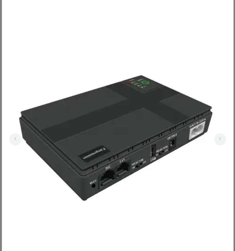 24000mAh Mini DC UPS. Uninterupted power for routers, security cam, mobile devices ect (+/- 6 hours)