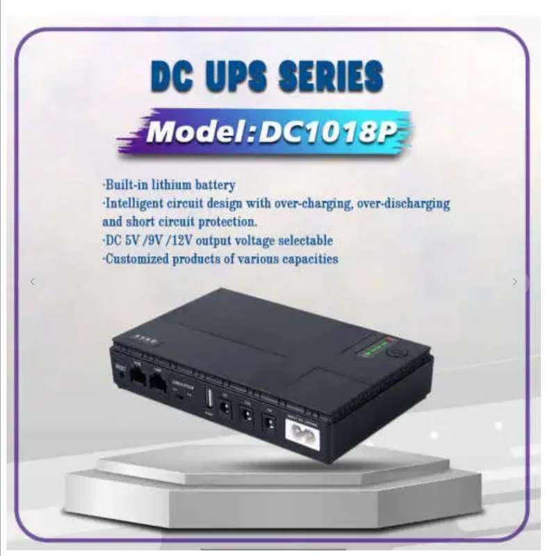 24000mAh Mini DC UPS. Uninterupted power for routers, security cam, mobile devices ect (+/- 6 hours)
