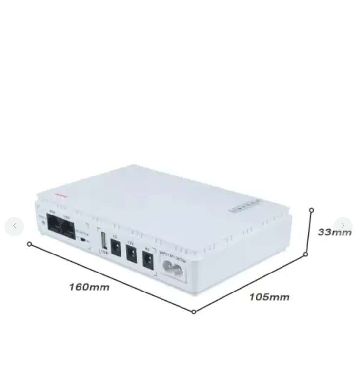 24000mAh Mini DC UPS. Uninterupted power for routers, security cam, mobile devices ect (+/- 6 hours)