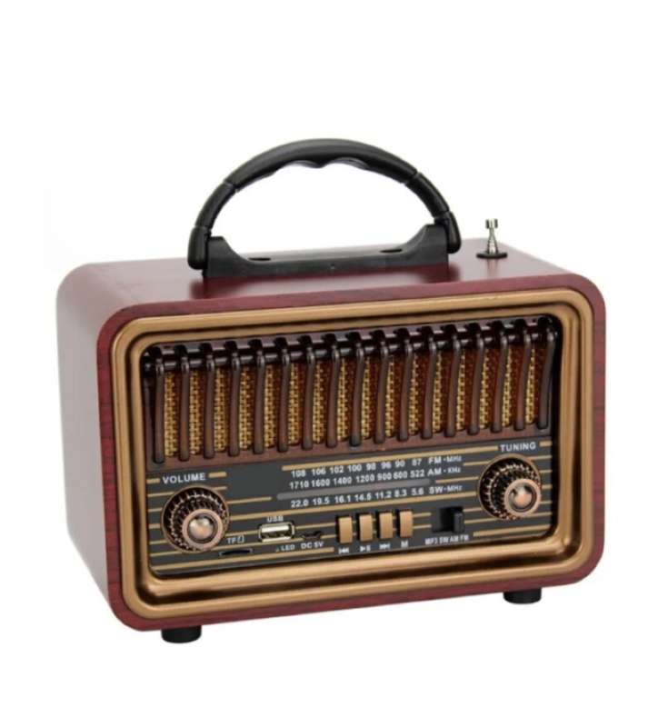 Retro style wood Small radio Speaker