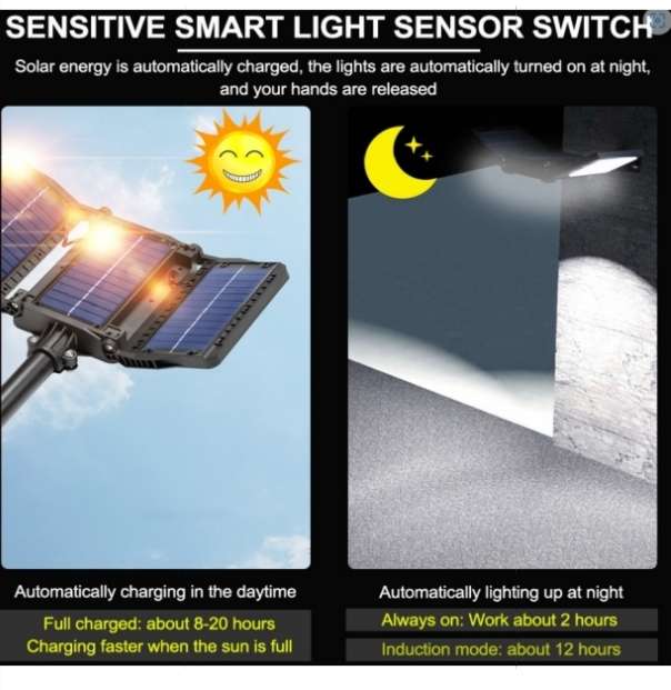 60W Solar LED Light Motion Sensor Street Light GD-7860