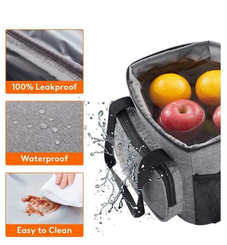 15L Lunch Cooler Bag Insulated Lunch Bag For Work Office Picnic Leakproof