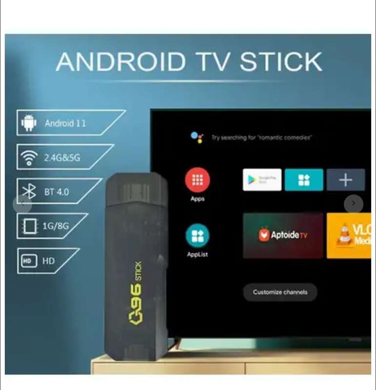 4K Ultra HD TV Stick Q96 Android Tv Stick. Android 11