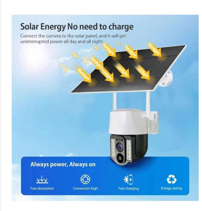 Solar Powered Wifi Camera