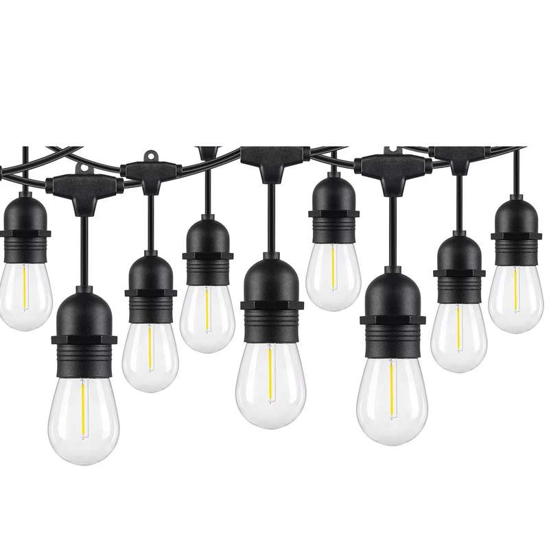 15M 15Bulbs Lighting Outdoor LED Festoon Vintage Blub String Lights