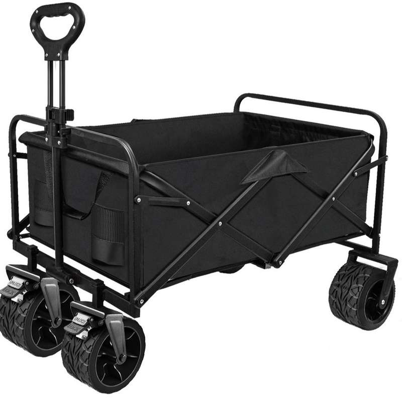 Heavy Duty Folding Camping Cart Utility Wagon 90cm x 50cm