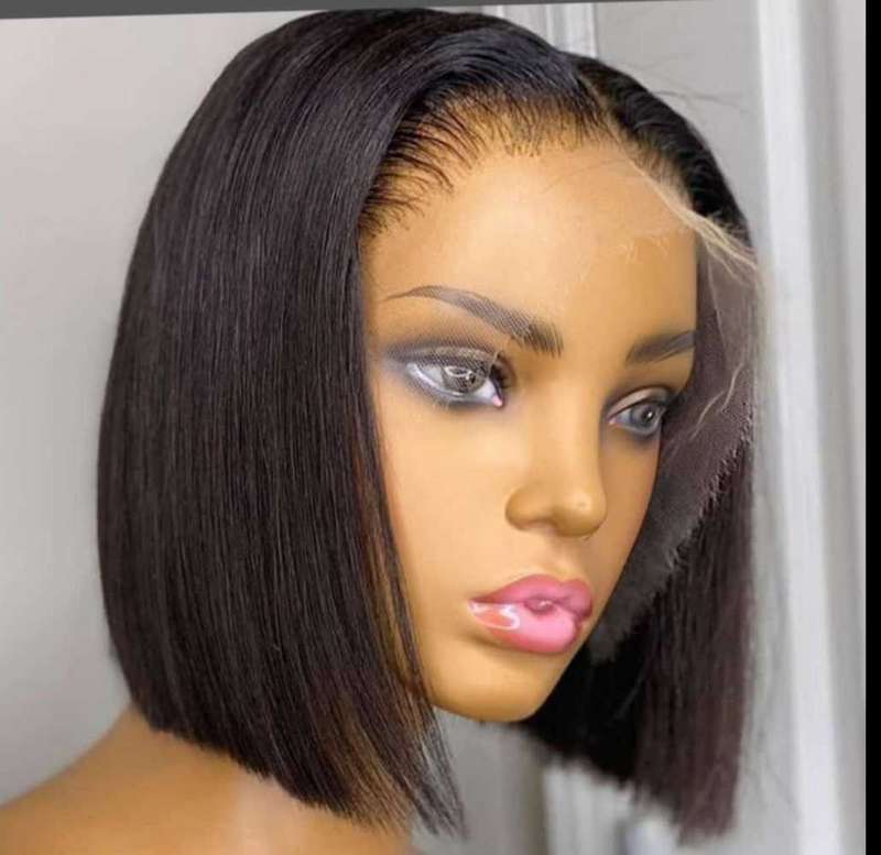 Glueless Brazilian Full Frontal Bob Wig 10inch