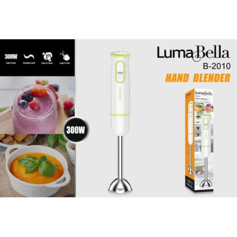 Luma Bella White Metal Portable Stick Blender