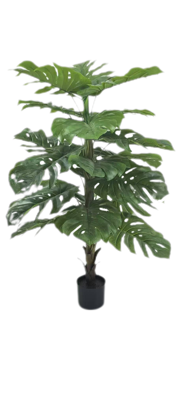 Artificial Monstra Pot Plant - 120cm Indoor And Outdoor Decorate And Style with plant