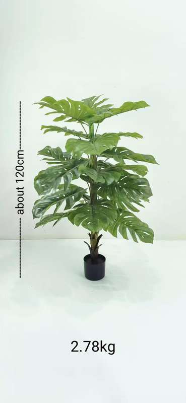 Artificial Monstra Pot Plant - 120cm Indoor And Outdoor Decorate And Style with plant