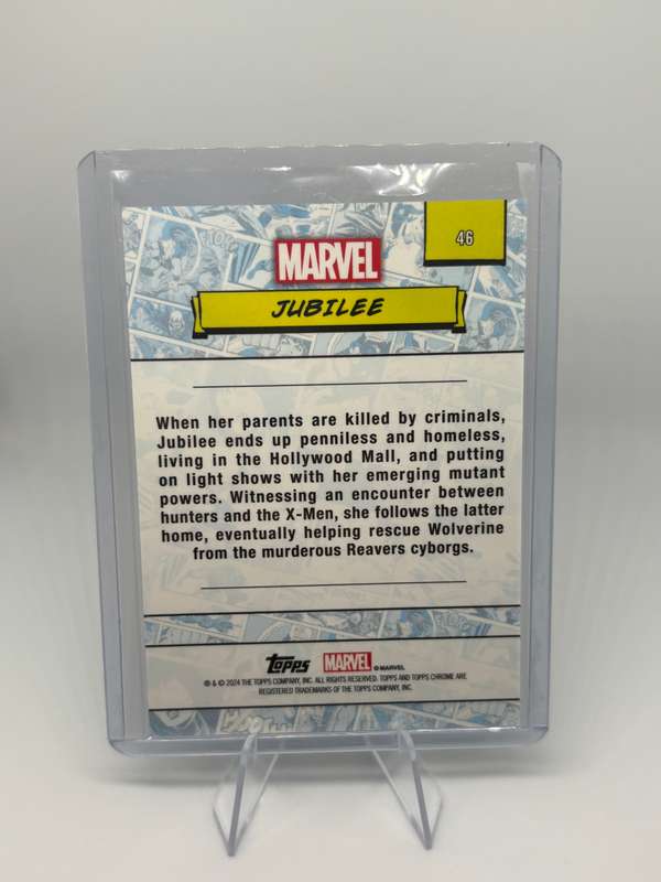 2024 Topps Chrome Marvel - Jubilee Green Refractor 75/99 #46