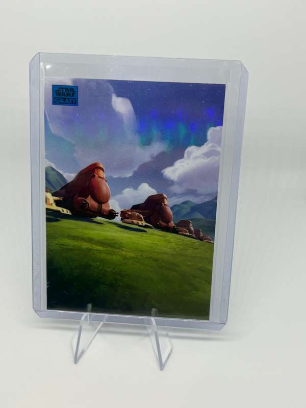 2024 Topps Chrome Star Wars Galaxy - Great Grass Plains Blue Refractor 119/150 #AN-2