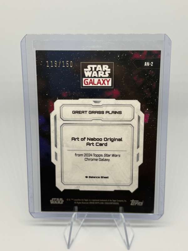 2024 Topps Chrome Star Wars Galaxy - Great Grass Plains Blue Refractor 119/150 #AN-2