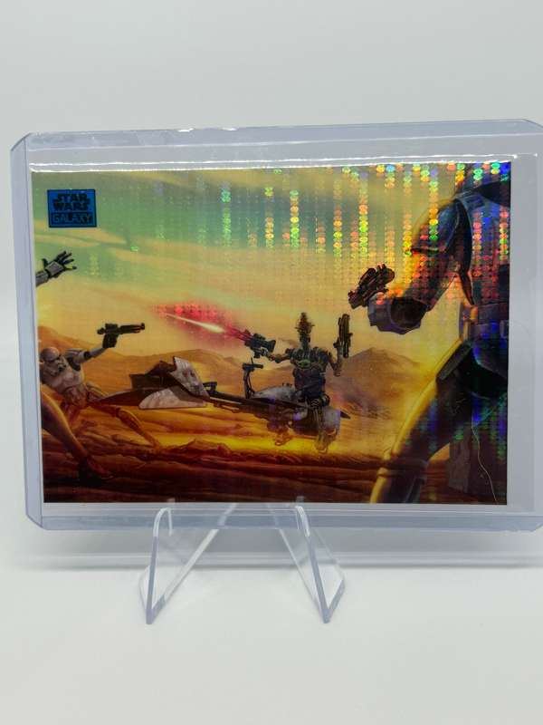2024 Topps Chrome Star Wars Galaxy - IG-11's Initiative Blue Refractor 151/199 #57