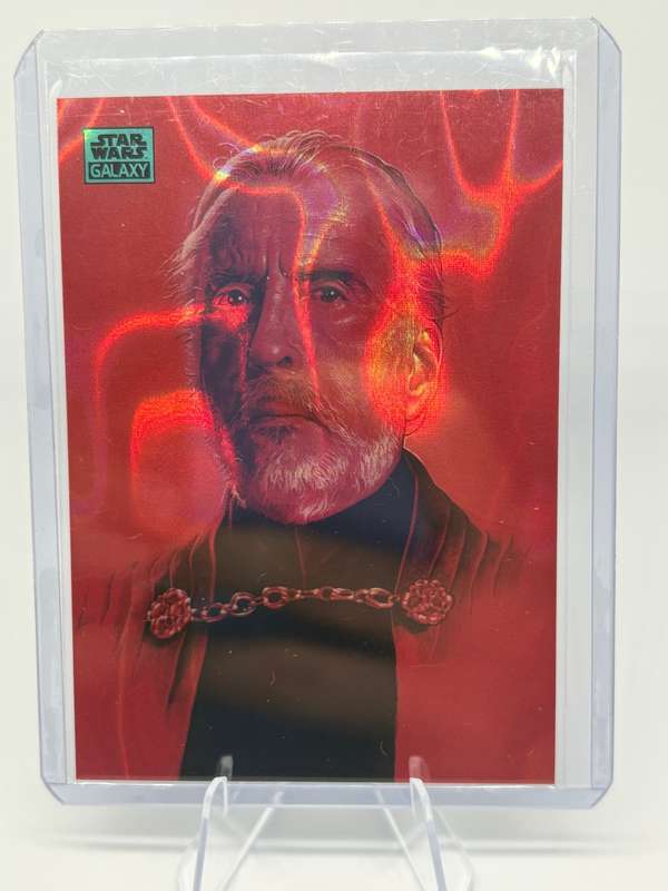 2024 Topps Chrome Star Wars Galaxy - Count Dooku Aqua Refractor 78/175 #60