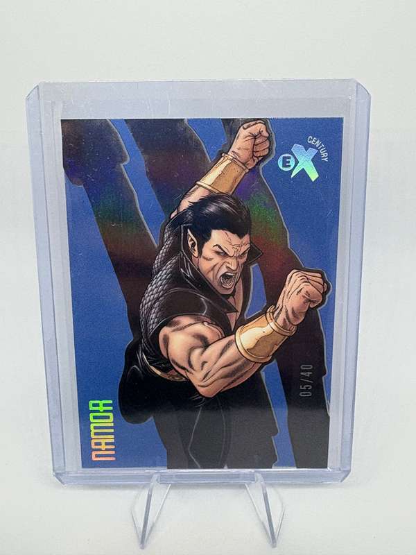 2023 Marvel Fleer Ultra Wolverine - EX Century Namor Blue 5/40 #EX40