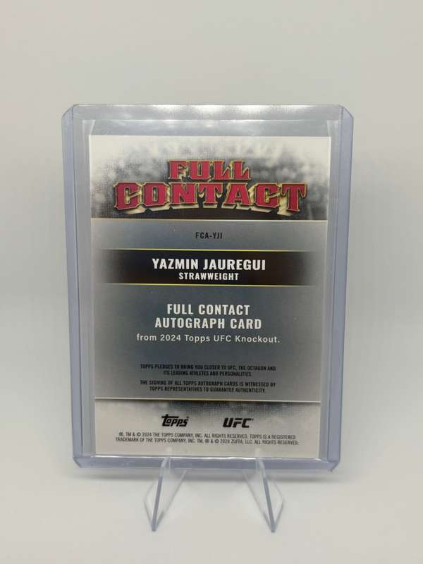 2024 Topps UFC Knockout - Yazmin Jauregui Rookie Auto #FCA-YJI