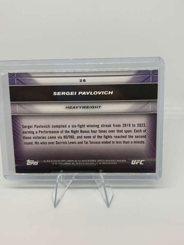 2024 Topps UFC Knockout - Sergei Pavlovich 220/250 #28
