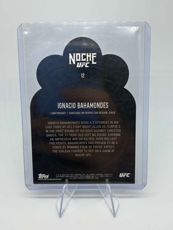 2024 Topps UFC Noche - Ignacio Bahamondes Die-Cut #12