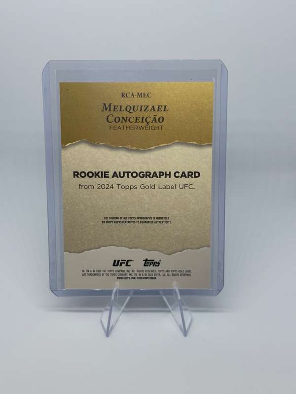 2024 Topps UFC Gold Label - Melquizael Conceicao Rookie Auto 28/349 #RCA-MEC