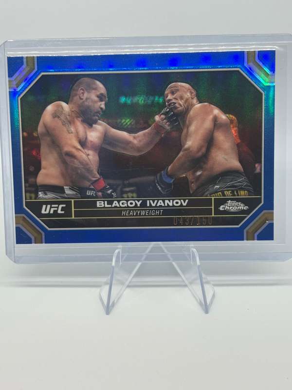 2024 Topps Chrome UFC - Blagoy Ivanov Blue Refractor 43/150 #28