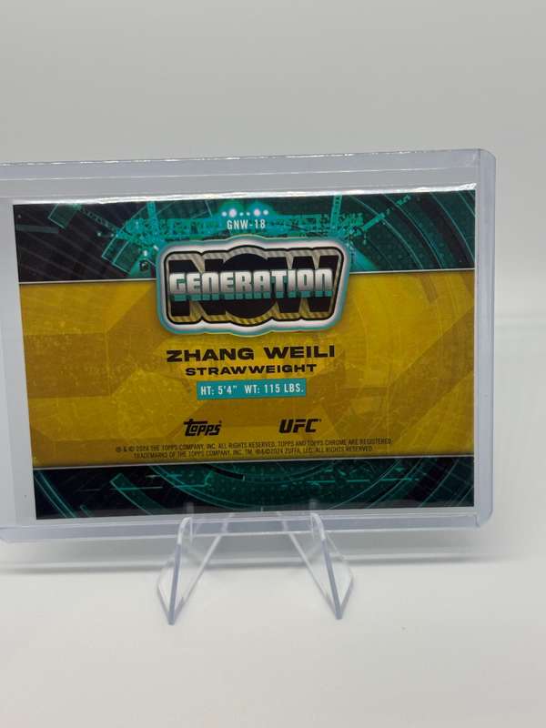 2024 Topps Chrome UFC - Zhang Weili Generation Now SSP #GNW-18