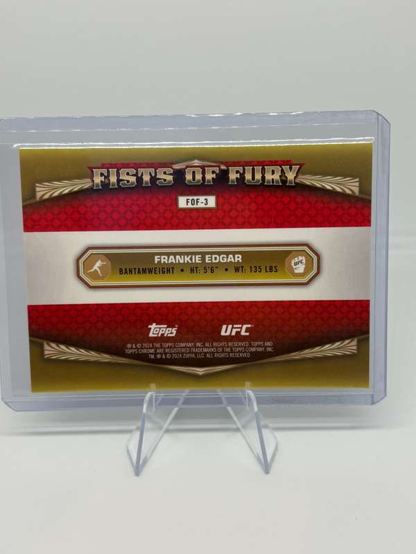 2024 Topps Chrome UFC - Frankie Edgar Fists of Fury SSP #FOF-3